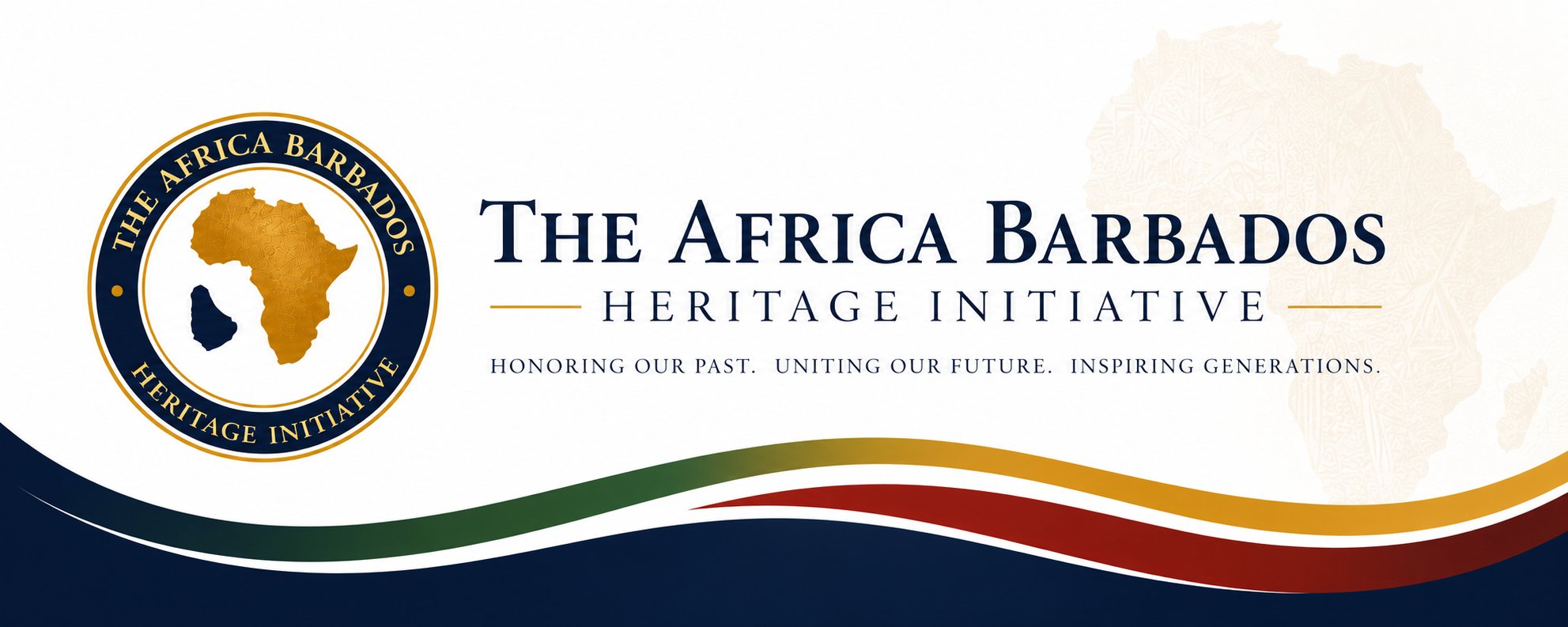 The Africa Barbados Heritage Initiative crest and wordmark